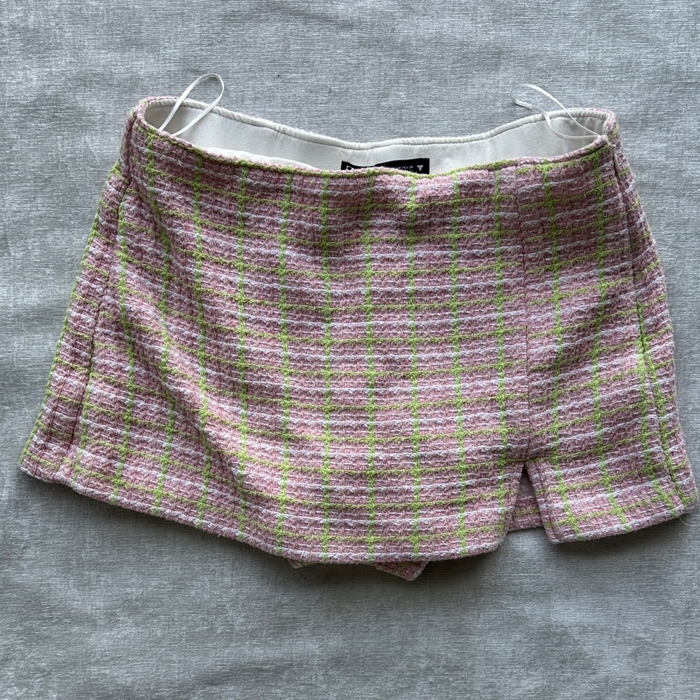 Zara Pastel Plaid Women’s Skort (M)